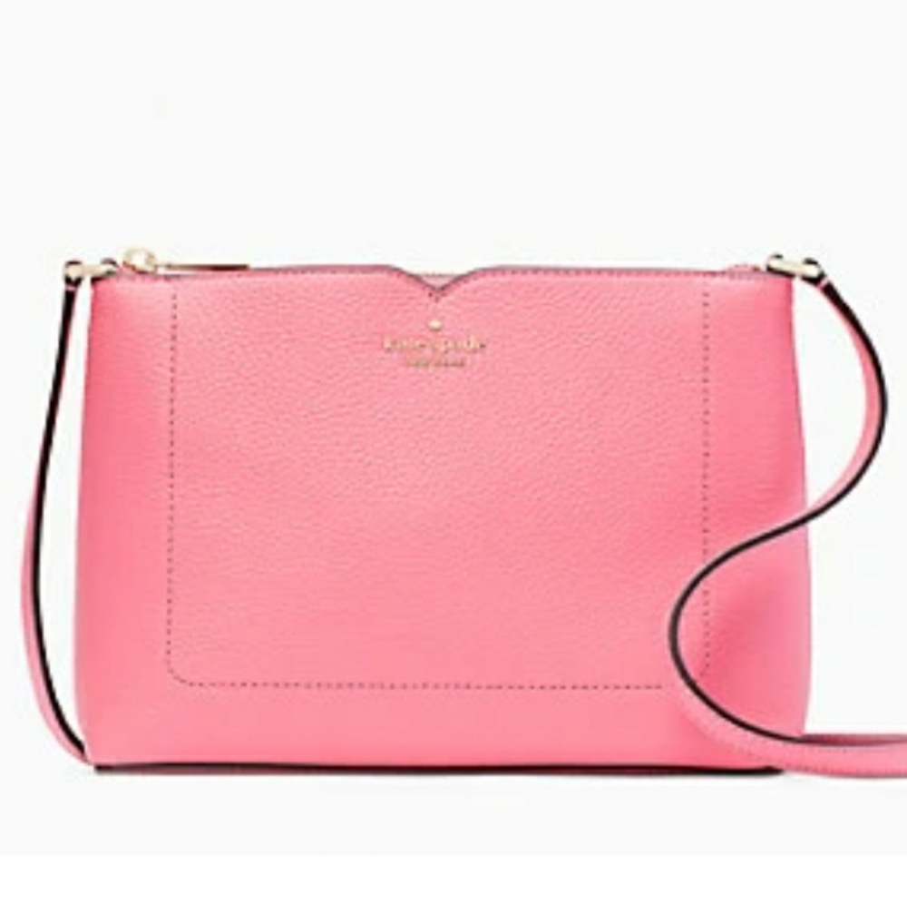 NWT KATE SPADE ♠️ NEW YORK HARLOW CROSSBODY BAG 🥰🥰BRIGHT BLUSH - Picture 9 of 9